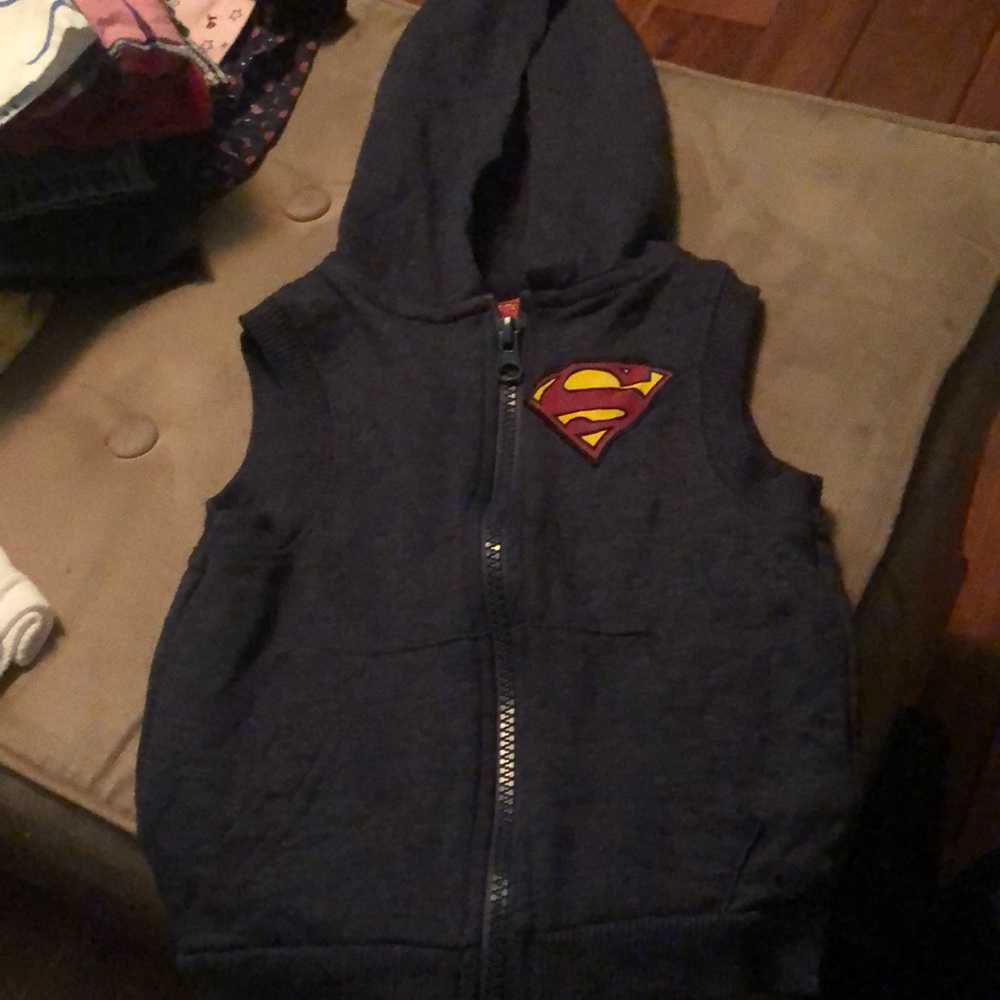 Baby Kids Boys Superman Zip Up Hoodie 18 Months